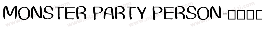 MONSTER PARTY PERSON字体转换